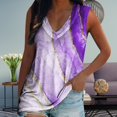 thumbnail image 2 of Tops Gibobby Mujeres moda sin mangas cuello en V entrenamiento impreso Casual atlético, 2 of 5