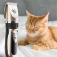 thumbnail image 5 of JilgTeok Pet Dog Grooming Clippers, Rechargeable Low Noise Pet Clippers, Dog Hair Grooming Kit Dog Shaver With 8 Comb, Quiet Electric Shears For All 8ml, 5 of 6