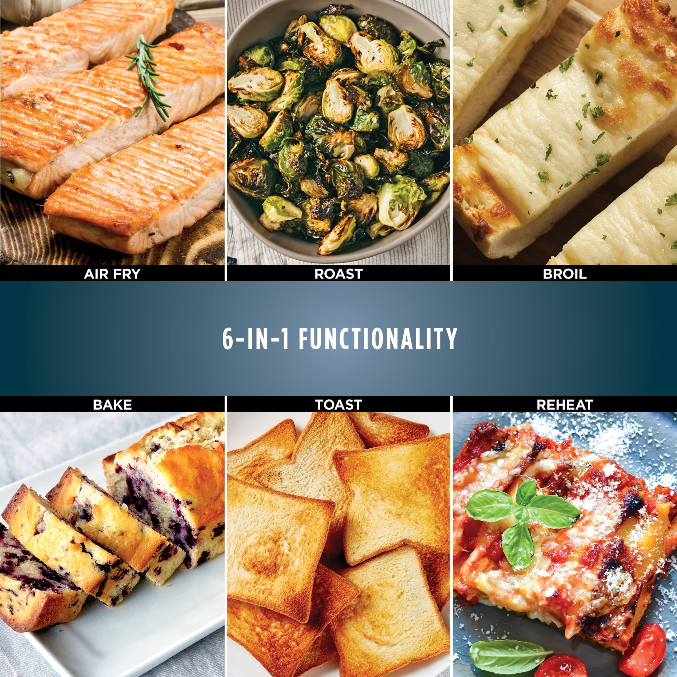 Ninja Flip Toaster Oven & Air Fryer, 6-in-1, Flip Up & Away for Storage, Roast, Toast, Bake & More, SP050 Silver