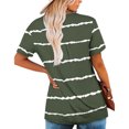 thumbnail image 3 of Camiseta floral con cuello en V y dobladillo con volantes Vhermosa Verde M, 3 of 5