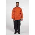 thumbnail image 1 of Uncommon Threads 0706-8006 Unisex Pulse Chef Coat, Orange - Size 2XL, 1 of 1