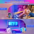 thumbnail image 2 of 32ft Led Lights Compatible With Bedroom,music Sync Color Changing 5050 Rgb Led Lights Strips Kit Built-in Mic App Control With Ir Remoter Compatible W, 2 of 4
