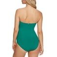 thumbnail image 2 of Anne Cole Twist-Front Ruched One-Piece Swimsuit - Ocean Green, 2 of 2