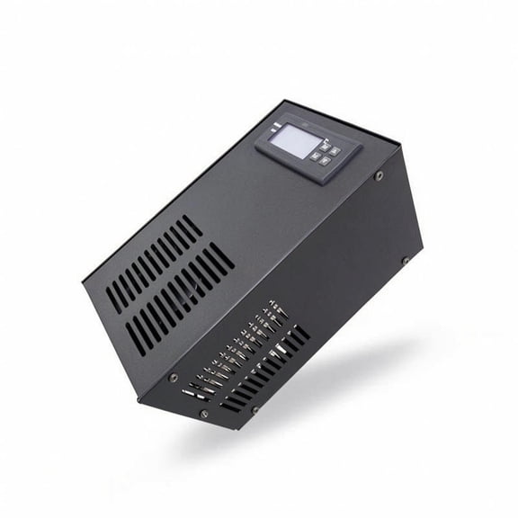 Fzaqwen Aquarium Chiller with Pump Inline Aquarium Chiller Temperature Control Aquarium Eu Plug - 2L - Blk