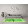 thumbnail image 3 of Ahgly Company Indoor Square Oriental Green Traditional Area Rugs, 4' Square, 3 of 4