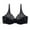 Black, variant on Darzheoy Women's Lace With Steel Solid Color Double Breasted Bras Push Up Womens Sports Bras 40/90E