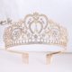 thumbnail image 1 of Zhuge Tiara de boda para novia, diadema de princesa, corona nupcial, joyería para el cabello con diamantes de imitación de cristal, decoración para novia, cumpleaños, graduación, boda (blanco), 1 of 5