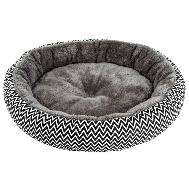 Lit pour Animal Créatif Rond en Peluche Douce Tapis de Couchage pour Animal Coussin pour Chiens Chats