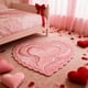 thumbnail image 4 of Valentines Day Carpet Entrance Door Heart Shape Mat Household Absorbent Nonslip Foot Mat Dirt Proof Mat Bathroom Nonslip Mat Size 16x20 In, 4 of 6