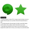 thumbnail image 4 of Uxcell Party Hanging Stars Strip Streamer Stars Ceiling Decorations Swirling for Birthday,Wedding,Pack of 30(Green), 4 of 6
