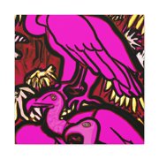 Vultures Roosting Besides - Canvas