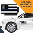 thumbnail image 2 of Magnet Me Up Thin Blue Line American Flag 3x5 Magnet Decal for Car Truck or SUV Heavy Duty, 2 of 9