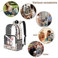 thumbnail image 4 of FKELYI USA Flag Dwarf Print Clear Backpack for Elementary Student See Through School Bookbag 17 Inch Transprent Schoolbag Travel Bags Casual Daypack for Teens, 4 of 7