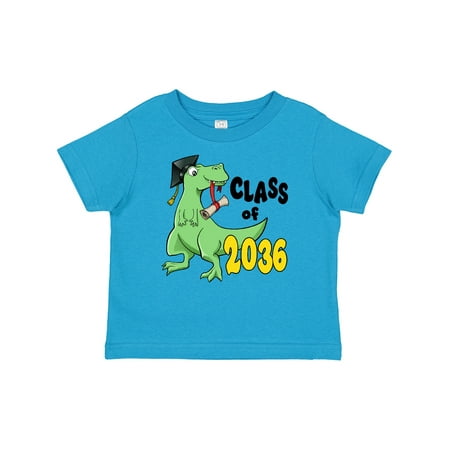 

Inktastic Class of 2036 green dinosaur with cap and diploma Boys or Girls Baby T-Shirt