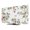 Cream, Red, Green, variant on Pink Flowers TV Cover for 24 Inch Screen,Stretch Fabric Dustproof TV Display Protector,Spring Floral Butterfly Botanical Elegant Elastic Slipcover Monitor Cover for Indoor Computer 20.9"x11.8"
