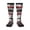 2 Black-1, variant on Women's Knee High Socks Red Line Flag Firefighter Outdoor Casual Tube Socks