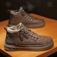 thumbnail image 4 of Botines casuales de cuero de PU botas de nieve cortas cómodas engrosadas para hombre para el invierno Ndcxsfigh Tenis De Mujer Tenis De Hombre, 4 of 9
