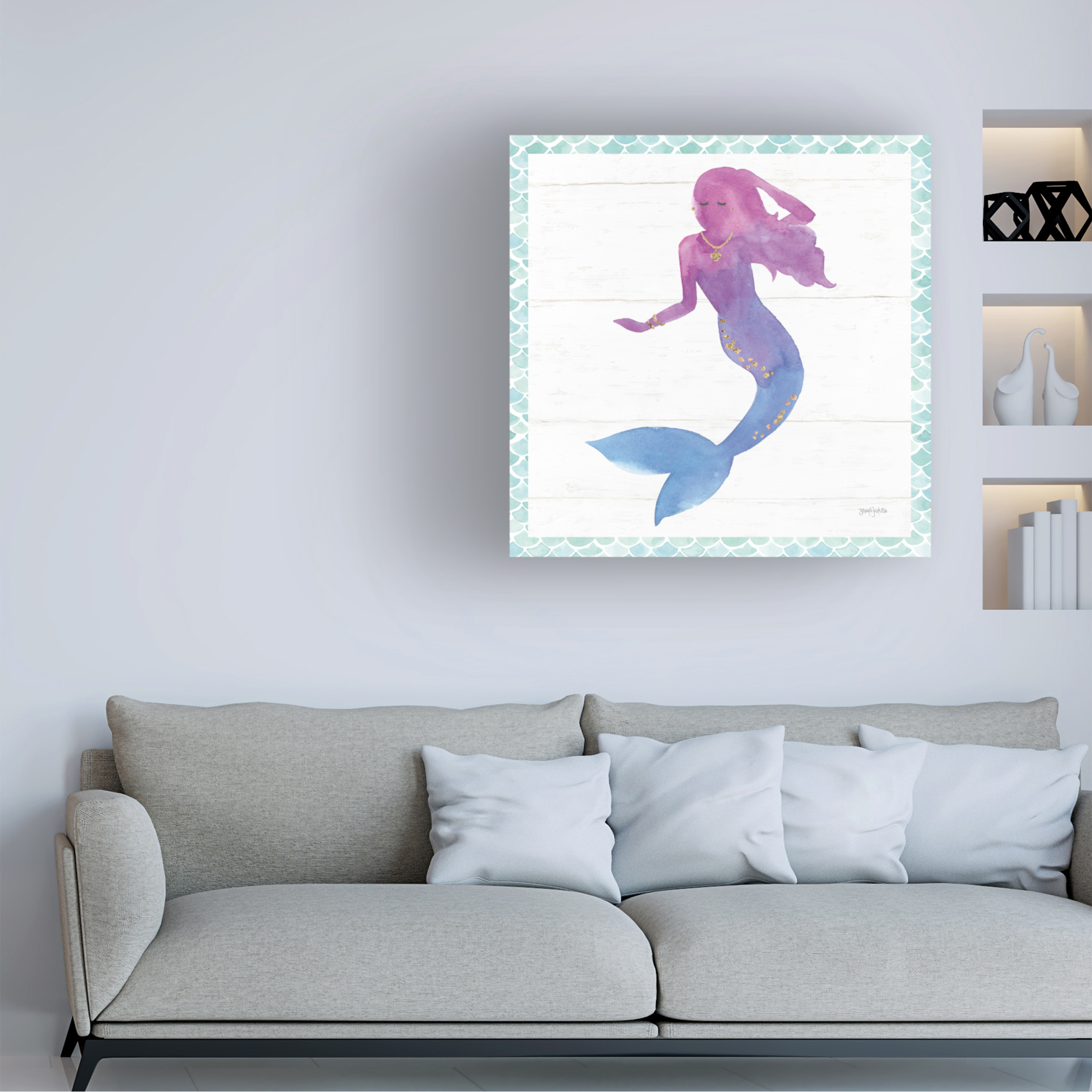 Jenaya Jackson 'Mermaid Friends III' Canvas Art