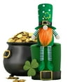 thumbnail image 3 of Wovilon Home Decor St Patricks Day Decorations St. Patrick'S Day Gnome Decoration, Handmade Green Spring Plush Doll, Irish Dwarf Decorations Home Gift Table Ornaments, 3 of 8