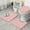 Pink Christmas Snowman, variant on Pink Christmas Snowman Pattern Bathroom Rugs Sets 3 Piece,Toilet Cover Set,Absorbent Non Slip Bathroom Mats Sets with U-Shaped Contour Rug Toilet Rug Set