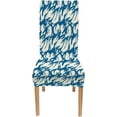 thumbnail image 2 of Dining Room Chair Covers 6 Pack Watercolor Indigo Boho Stretch Chair Slipcover Washable Kitchen Dining Chair Cover Removable Seat Protector for Dining Room, 2 of 3