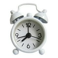 thumbnail image 2 of Alarm Clock Battery, Alarm Clock Cute, 1.6 In, Twin Bell Structure, Bedroom Placement, Worktop Use, White Finish, 1 Pc, 2 of 8