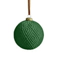 thumbnail image 5 of 9 Pcs Velvet Christmas Ornaments Balls Green Coffee Burgundy Christmas Ornaments 3.14 Inch Flocked Christmas Tree Ball Hanging Ornaments Velvet Christmas Baubles for Xmas Party Wedding Home Decor, 5 of 6