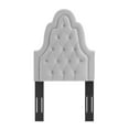 thumbnail image 4 of Modway Augustine Tufted Performance Velvet Twin Headboard in Light Gray, 4 of 8