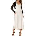 thumbnail image 2 of INSPIRE CHIC Mesh Shrug for Women's Ruffled Open Front Cropped Cardigan XS Black, 2 of 7