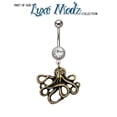 thumbnail image 1 of BodyJewelryOnline 14g 7/16" Navel with Bronze Octopus Dangle Charm, 1 of 7