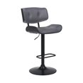 thumbnail image 1 of Taburete de bar giratorio ajustable Armen Living Brooklyn de 51 a 117 cm, 1 of 7