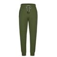 thumbnail image 6 of Jinhomg Lightweight Cargo Joggers for Men Big and Tall Comfy Elastic Drawstring Waist Sweatpants Casual Solid Cinch Bottom Workout Pants with Pockets Sales Today Today Army Green XXXL, 6 of 10