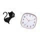 thumbnail image 5 of Reloj De Pared De Acrílico Moderno Y Estético Con Diseño De Gato De Dibujos Animados, Con Diseño Digital Colgante, Grande, Vintage, De Bajo Ruido, Para Sala De Estar, Comedor, Gimnasio En, 5 of 8