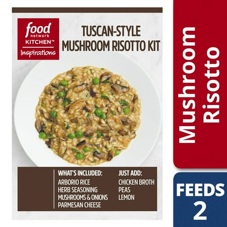 (2 Pack) Food Network Kitchen Inspirations Tuscan-Style Mushroom Risotto Meal Kit, 6.2 oz