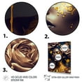 thumbnail image 3 of Designart Gold And Black Floral Woman VII Canvas Wall Art, 3 of 5