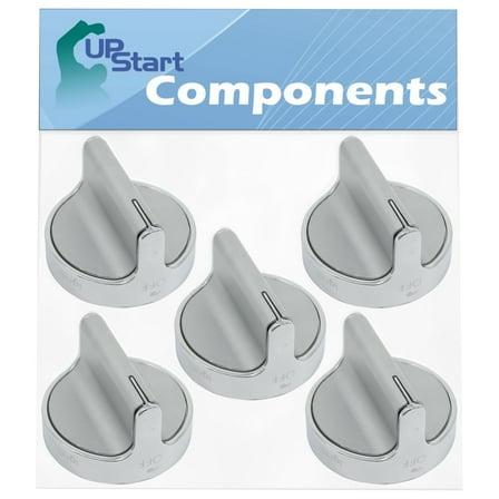 5 Pack W10594481 Range Knob Replacement for Whirlpool W10594481, Whirlpool Wcg97us0ds00, Whirlpool Wcg97us6ds00, Whirlpool Wpw10594481, Part Number Ap6023301, Part Number Ps11756643