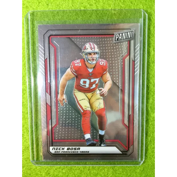 NICK BOSA ROOKIE CARD 49ers JERSEY #97 RC OSU 2019 National VIP Silver Chrome SP