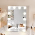 thumbnail image 3 of Hollywood Vanity Mirror with Lights, Lighted Makeup Mirror with 12 LED Bulbs, Auto ON/OFF Sensitivity, 3 Color Lighting Modes, U-Shaped Bracket, Smart Touch Control, 3 of 8