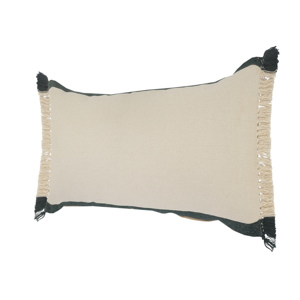 Ox Bay 14" x 36" Green/ White Stripe Organic Cotton Pillow Cover