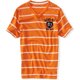 thumbnail image 1 of Aeropostale Mens Stripe Aero Ny 87 Ath. Camiseta gráfica Dept, naranja, pequeña, 1 of 1