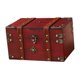thumbnail image 3 of Caja de almacenamiento de joyas Treasure Box, caja de almacenamiento de joyas portátil de diseño vintage para Rojo, 3 of 9