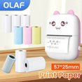 thumbnail image 2 of Olaf 57 * 25mm 3pcs High-definition Printing Paper White Children's Camera Printer Replacement Accessories Mini Error Printer, 2 of 4