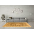 thumbnail image 3 of Ahgly Company Indoor Rectangle Abstract Orange Modern Area Rugs, 3' x 5', 3 of 4