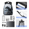 thumbnail image 4 of Disketp Valley Gray Dragon Mochila Ligera Clásica con Múltiples Bolsillos, Mochila Casual para Hombre y Mujer, Ideal para Escuela, Trabajo y Viajes, 4 of 6
