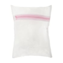 Unique Bargains 1 Pc Thickened Fine Mesh Laundry Bags for Laundry Room 11.81"x9.06" 2.4L Pink