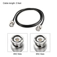 thumbnail image 2 of Uxcell BNC Male to Male Coaxial Jumper Cable 50 ohm 3-feet RG174, 2 of 5