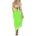 thumbnail image 3 of HAPPY BAY Women's Bikini Beach Wrap Swimwear Cover up Skirt Summer Wraps Beachwear Sarong Coverups Swimsuits for Women One Size Shamrock Green, Floral, 3 of 5