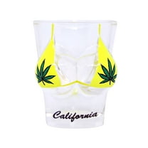 California Yellow BikiniBust 3D Shot Glass