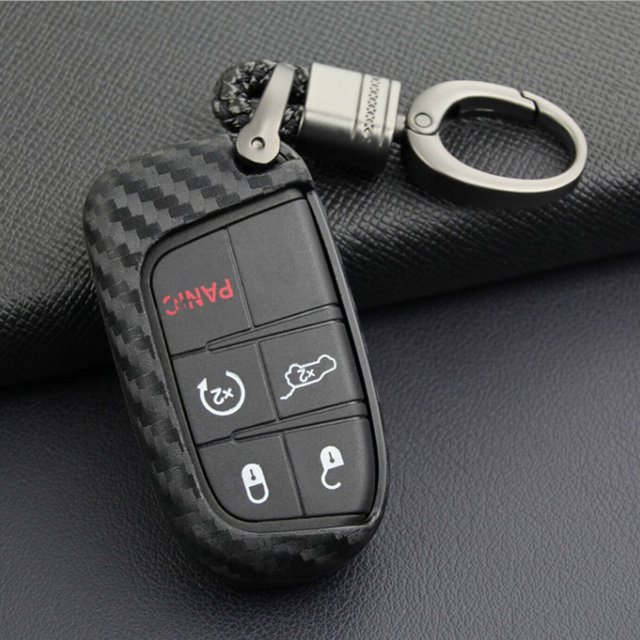 Para Coche Funda para llave de coche, funda duradera de silicona para llave de coche, ligera para Chrysler Likrtyny Accesorios para autos y motos