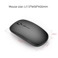 thumbnail image 4 of HXSJ M90 Dual Mode Wireless Mouse BT5.0 2.4G Optical Mouse Ergonomic Rechargeable Mice 1600DPI(Silver), 4 of 8